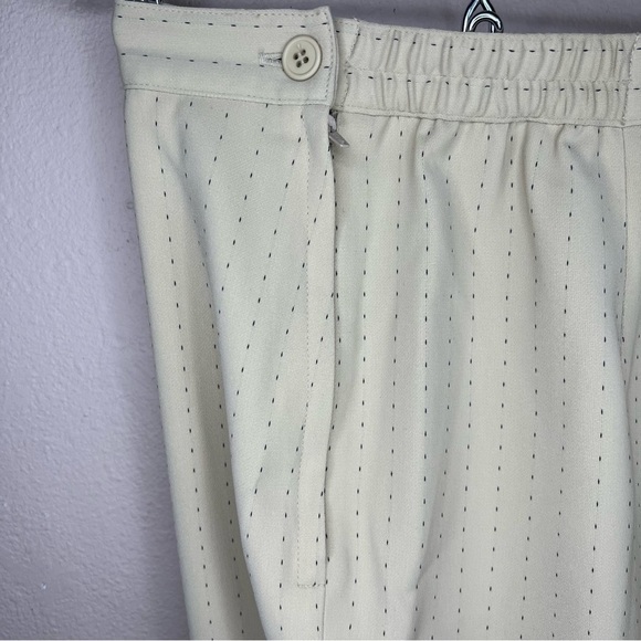 Size 14 Sag Harbor Beige Pinstriped Dress Pants Stretch Waistband Large - Picture 5 of 8